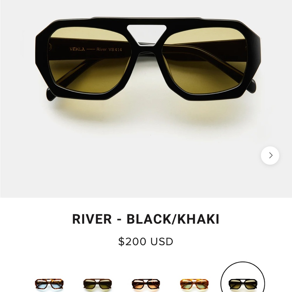 Behalf River Black Khaki Sunglasses